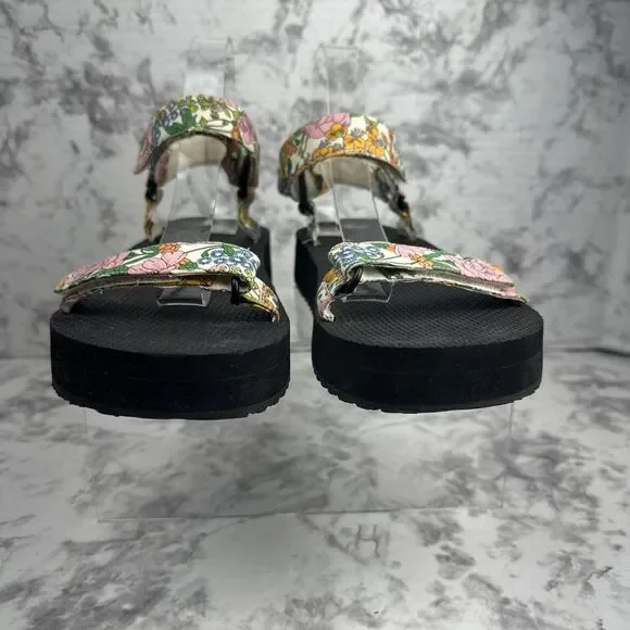 J.Crew Womens Sporty Strap Sandals Size 10 Liberty Mini Floral Walk Fabric - Picture 4 of 8